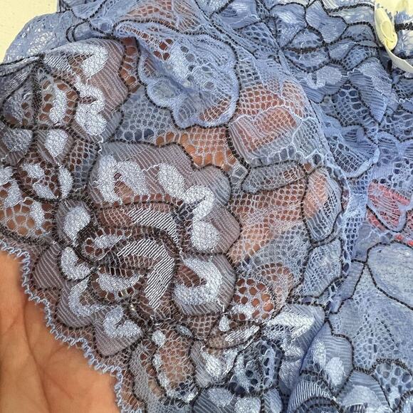 Miss Vickie's Intimates All Over Lace Periwinkle Cheeky Panty Size Small 5/$25 - Picture 2 of 5